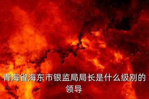 保監(jiān)會(huì)主席什么級別，青海省海東市銀監(jiān)局局長是什么級別的領(lǐng)導(dǎo)