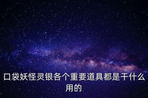 口袋妖怪銀里的元力是干什么用的，口袋妖怪銀 不懂得物品的作用意思1 普力使用招式有作用2