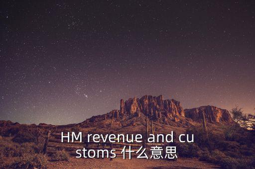 hmrc是英國的什么機構(gòu)，HM revenue and customs 什么意思