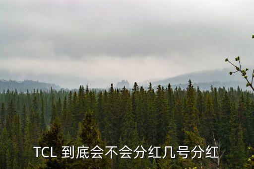 tcl什么時(shí)候分紅，TCL 到底會(huì)不會(huì)分紅幾號(hào)分紅