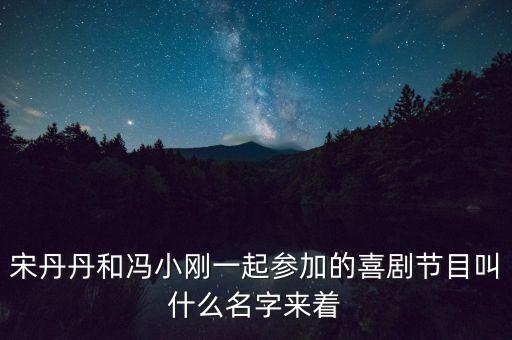 宋丹丹馮小剛的評委節(jié)目是什么，歡樂喜劇人評委都有誰