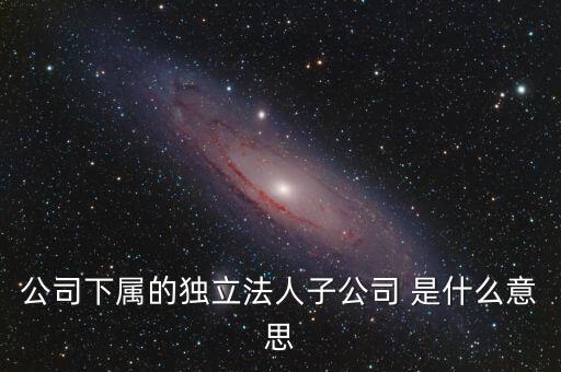 下屬子公司是什么意思，母公司集團(tuán)公司是有限責(zé)任公司下屬子公司有的是有限責(zé)任公
