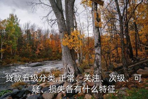 貸款五級分類,正常、關(guān)注、次級、可疑、損失各有什么特征