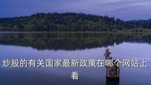 炒股的有關(guān)國家最新政策在哪個(gè)網(wǎng)站上看