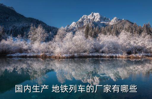 國(guó)內(nèi)生產(chǎn) 地鐵列車(chē)的廠家有哪些