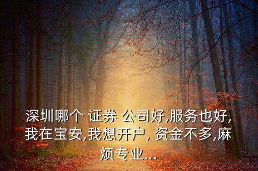哪幾家證券公司資金強勢,最安全的證券公司,資金安全可靠