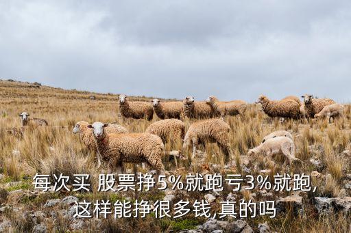 每次買(mǎi) 股票掙5%就跑虧3%就跑,這樣能掙很多錢(qián),真的嗎
