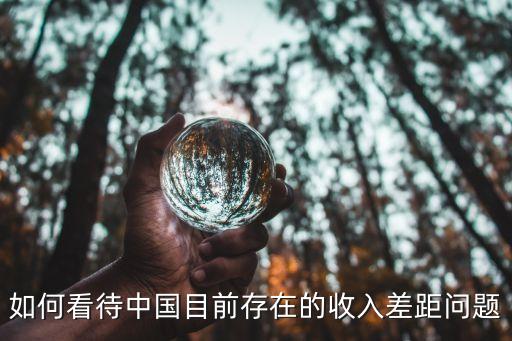 如何看待中國(guó)目前存在的收入差距問題