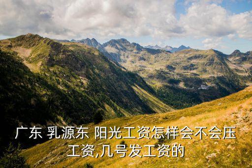廣東 乳源東 陽(yáng)光工資怎樣會(huì)不會(huì)壓工資,幾號(hào)發(fā)工資的