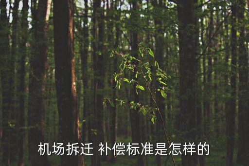 機(jī)場拆遷 補償標(biāo)準(zhǔn)是怎樣的