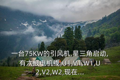 一臺75KW的引風(fēng)機,星三角啟動,有六根電機線,U1,V1,W1,U2,V2,W2,現(xiàn)在...