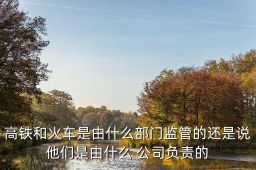 高鐵和火車是由什么部門監(jiān)管的還是說他們是由什么 公司負責(zé)的