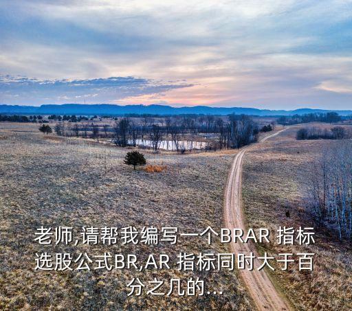 老師,請幫我編寫一個BRAR 指標(biāo)選股公式BR,AR 指標(biāo)同時(shí)大于百分之幾的...