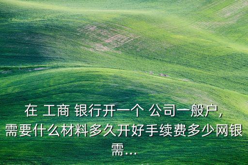 公司工商銀行開(kāi)戶費(fèi)用,工商銀行開(kāi)戶費(fèi)用一直不交