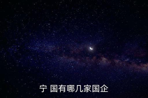 寧 國(guó)有哪幾家國(guó)企