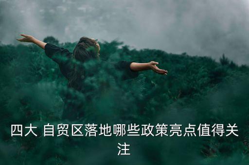 四大 自貿(mào)區(qū)落地哪些政策亮點值得關注