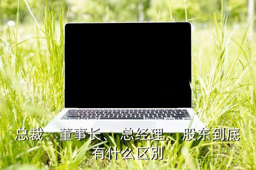 總裁、董事長、 總經(jīng)理、 股東到底有什么區(qū)別