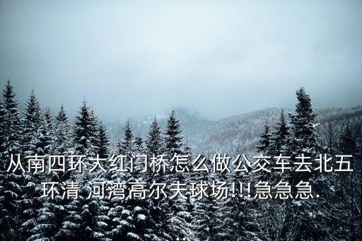 從南四環(huán)大紅門(mén)橋怎么做公交車去北五環(huán)清 河灣高爾夫球場(chǎng)!!!急急急...