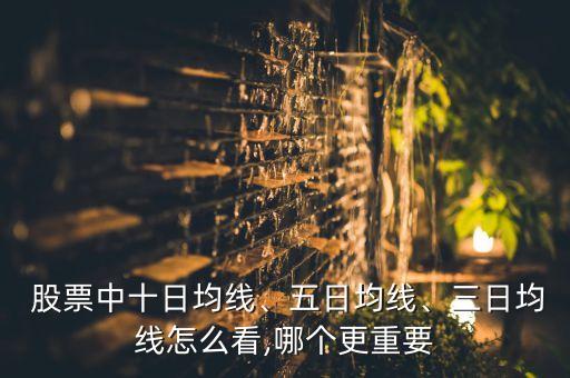  股票中十日均線、五日均線、三日均線怎么看,哪個(gè)更重要