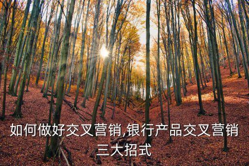 銀行如何做好交叉營(yíng)銷(xiāo),銀行產(chǎn)品交叉營(yíng)銷(xiāo)三大招式
