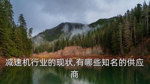 減速機行業(yè)的現(xiàn)狀,有哪些知名的供應(yīng)商