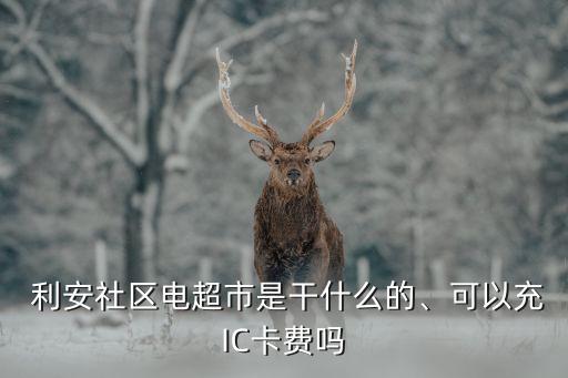  利安社區(qū)電超市是干什么的、可以充IC卡費(fèi)嗎