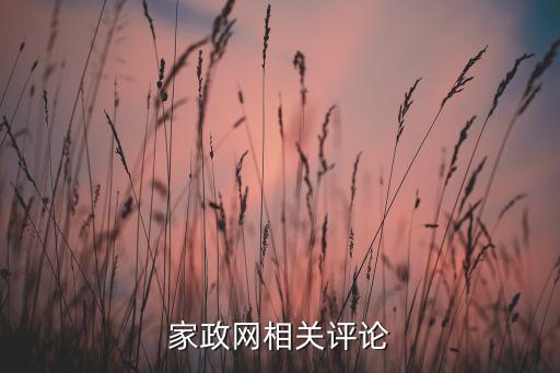 家政網(wǎng)相關評論