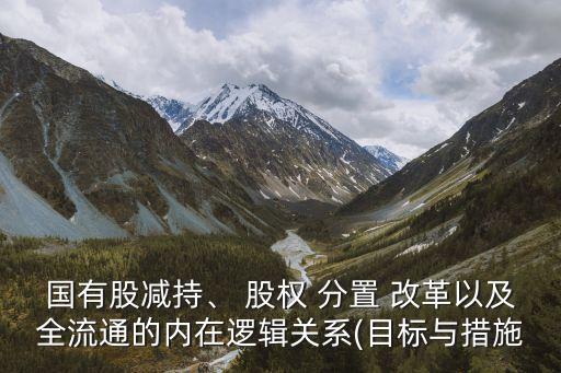 國有股減持、 股權(quán) 分置 改革以及全流通的內(nèi)在邏輯關(guān)系(目標與措施
