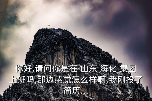 你好,請問你是在 山東 ?；?集團上班嗎,那邊感覺怎么樣啊,我剛投了簡歷...
