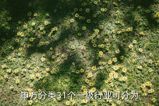 申萬分類31個(gè)一級(jí)行業(yè)可分為