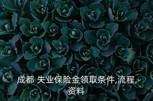  成都 失業(yè)保險金領取條件,流程,資料