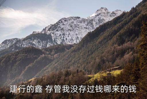 建行的鑫 存管我沒存過錢哪來(lái)的錢