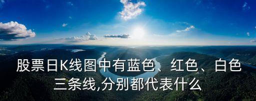  股票日K線圖中有藍(lán)色、紅色、白色三條線,分別都代表什么