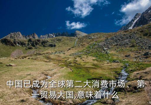 中國已成為全球第二大消費市場、 第一貿(mào)易大國,意味著什么
