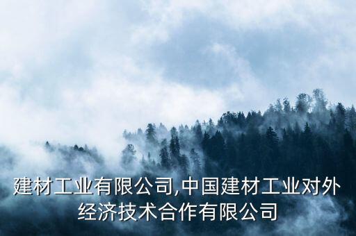 華神建材工業(yè)有限公司,中國建材工業(yè)對外經(jīng)濟技術(shù)合作有限公司