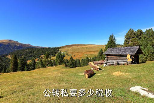  公轉私要多少稅收