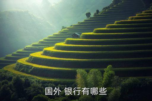 國(guó)外 銀行有哪些