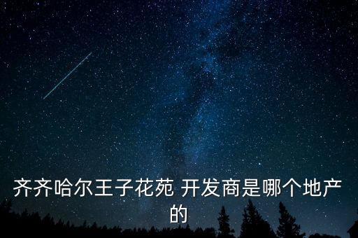 齊齊哈爾王子花苑 開發(fā)商是哪個地產的