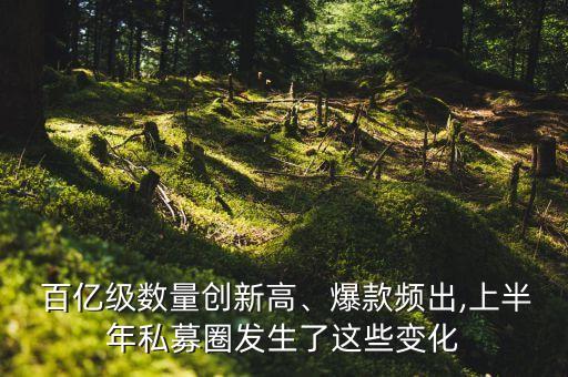  百億級數(shù)量創(chuàng)新高、爆款頻出,上半年私募圈發(fā)生了這些變化