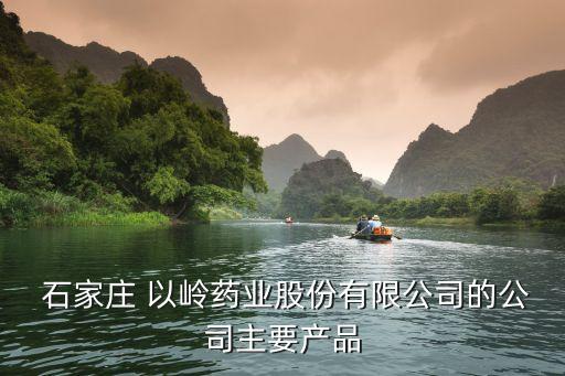  石家莊 以嶺藥業(yè)股份有限公司的公司主要產品