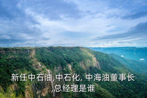 新任中石油,中石化, 中海油董事長(zhǎng),總經(jīng)理是誰