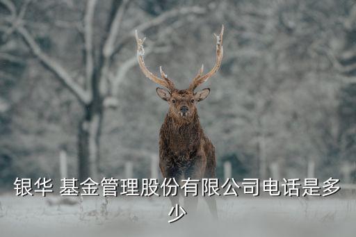 銀華 基金管理股份有限公司電話(huà)是多少