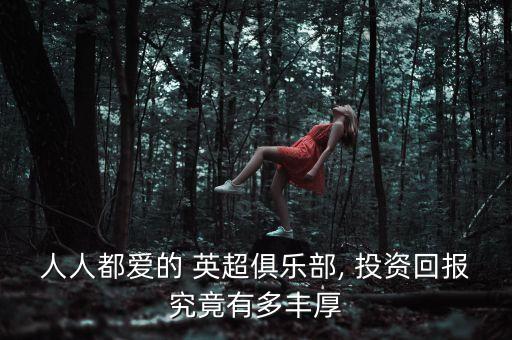 人人都愛的 英超俱樂(lè)部, 投資回報(bào)究竟有多豐厚