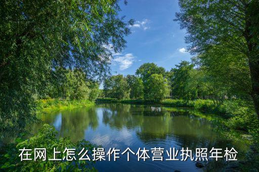 在網(wǎng)上怎么操作個(gè)體營(yíng)業(yè)執(zhí)照年檢