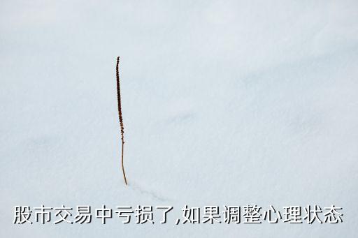 股市交易中虧損了,如果調整心理狀態(tài)