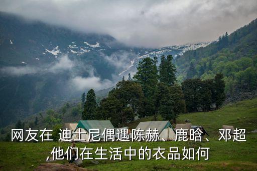 網友在 迪士尼偶遇陳赫、鹿晗、鄧超,他們在生活中的衣品如何