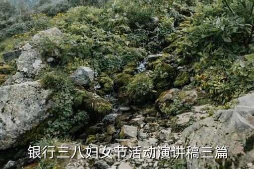  銀行三八婦女節(jié)活動演講稿三篇