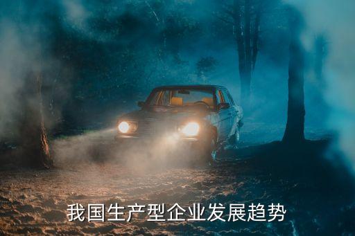 我國生產(chǎn)型企業(yè)發(fā)展趨勢(shì)