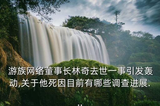  游族網(wǎng)絡(luò)董事長林奇去世一事引發(fā)轟動(dòng),關(guān)于他死因目前有哪些調(diào)查進(jìn)展...