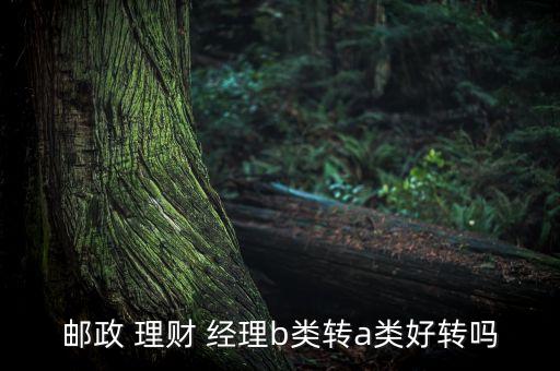 郵政 理財 經(jīng)理b類轉a類好轉嗎